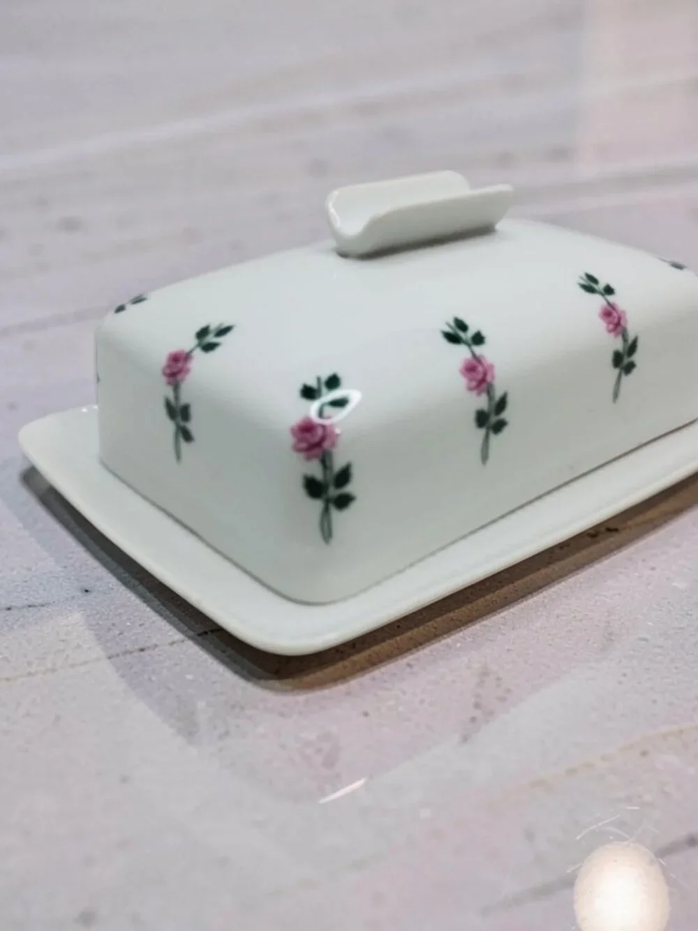 vintage seltmann weiden bavarian porcelain 1lb. butter dish